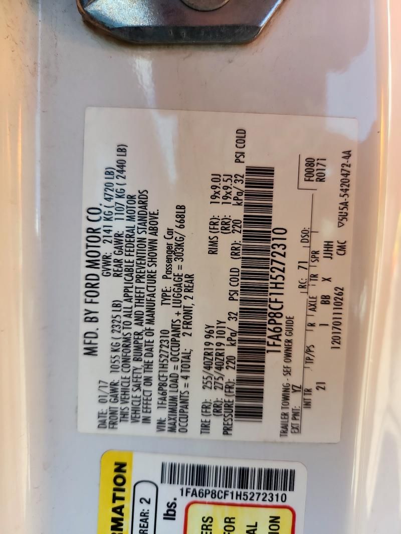 2017 Ford Mustang gt