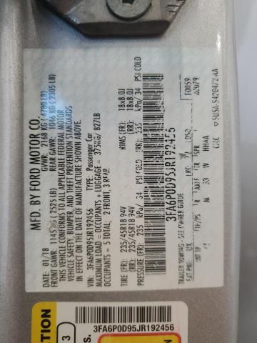 2018 Ford Fusion TITANIUM/PLATINUM
