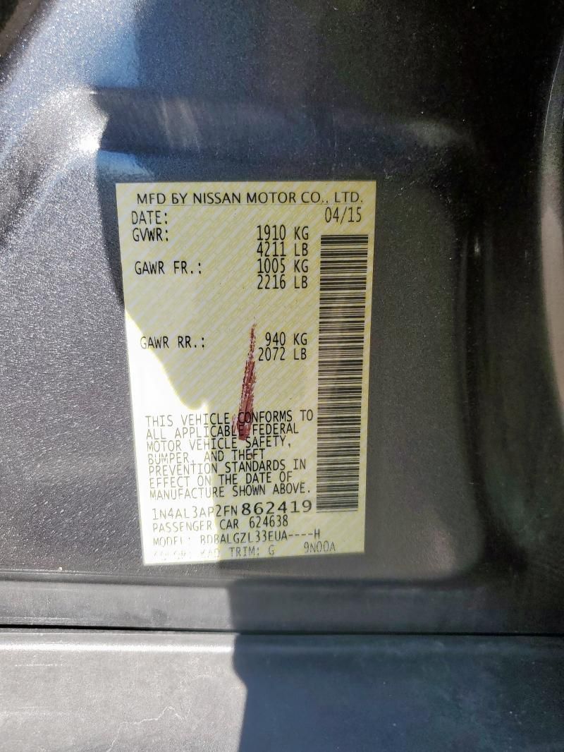 2015 Nissan Altima 2.5
