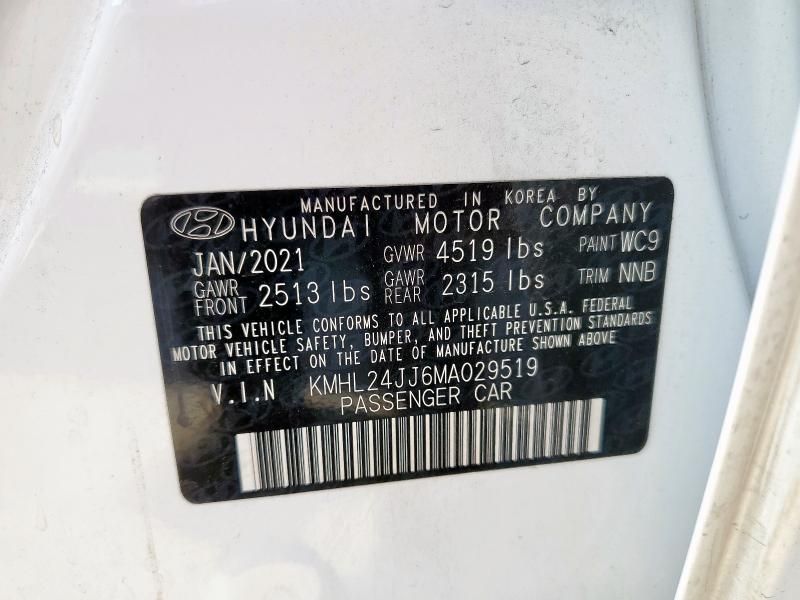 2021 Hyundai Sonata Hybrid