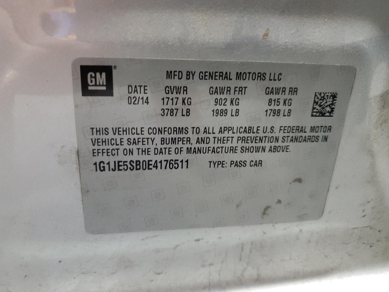 2014 Chevrolet Sonic ltz