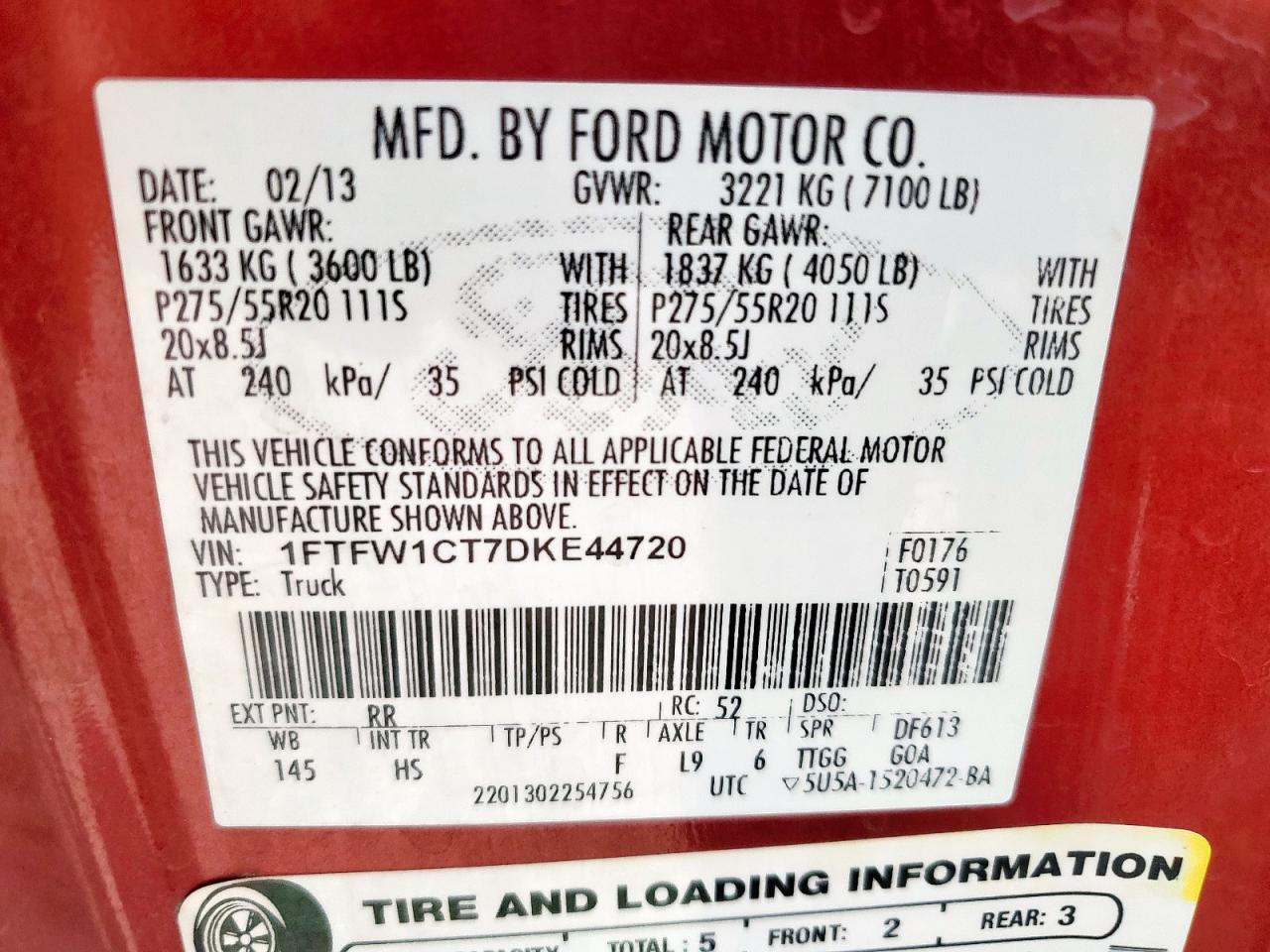 2013 Ford F150 Supercrew