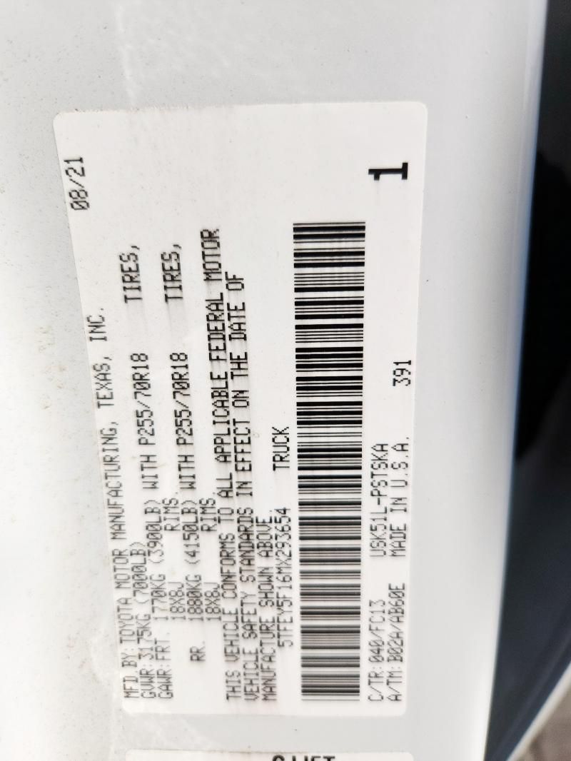 2021 Toyota Tundra Crewmax SR5