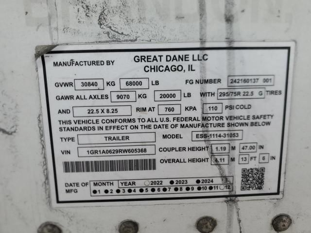 2024 Great Dane ESS-1114-31053 Refrigerated Van Trailer