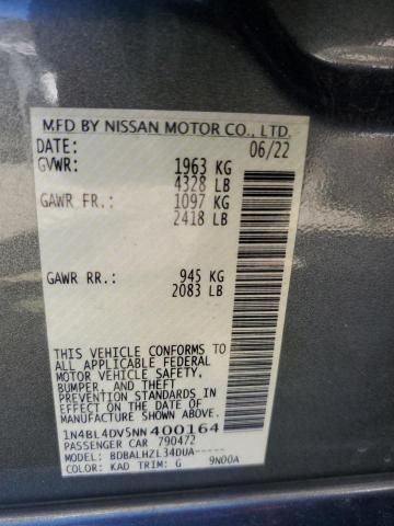 2022 Nissan Altima sv