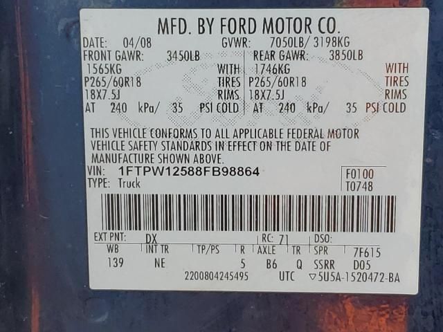 2008 Ford F150 Supercrew