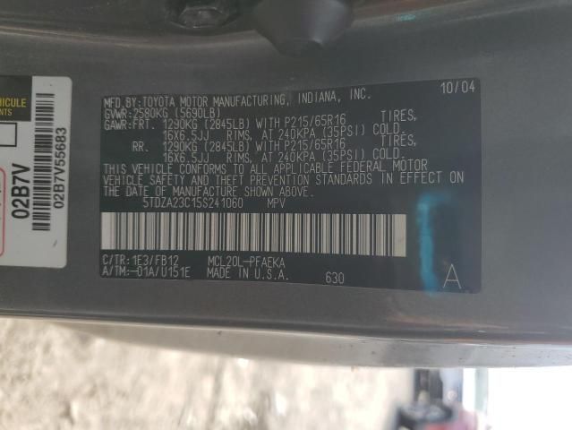 2005 Toyota Sienna CE