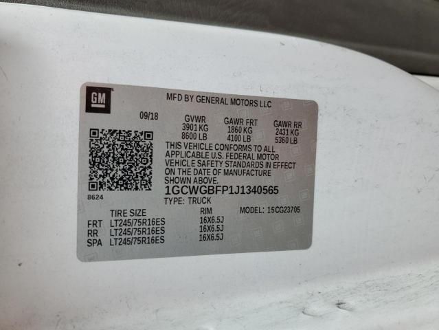 2018 Chevrolet Express G2500
