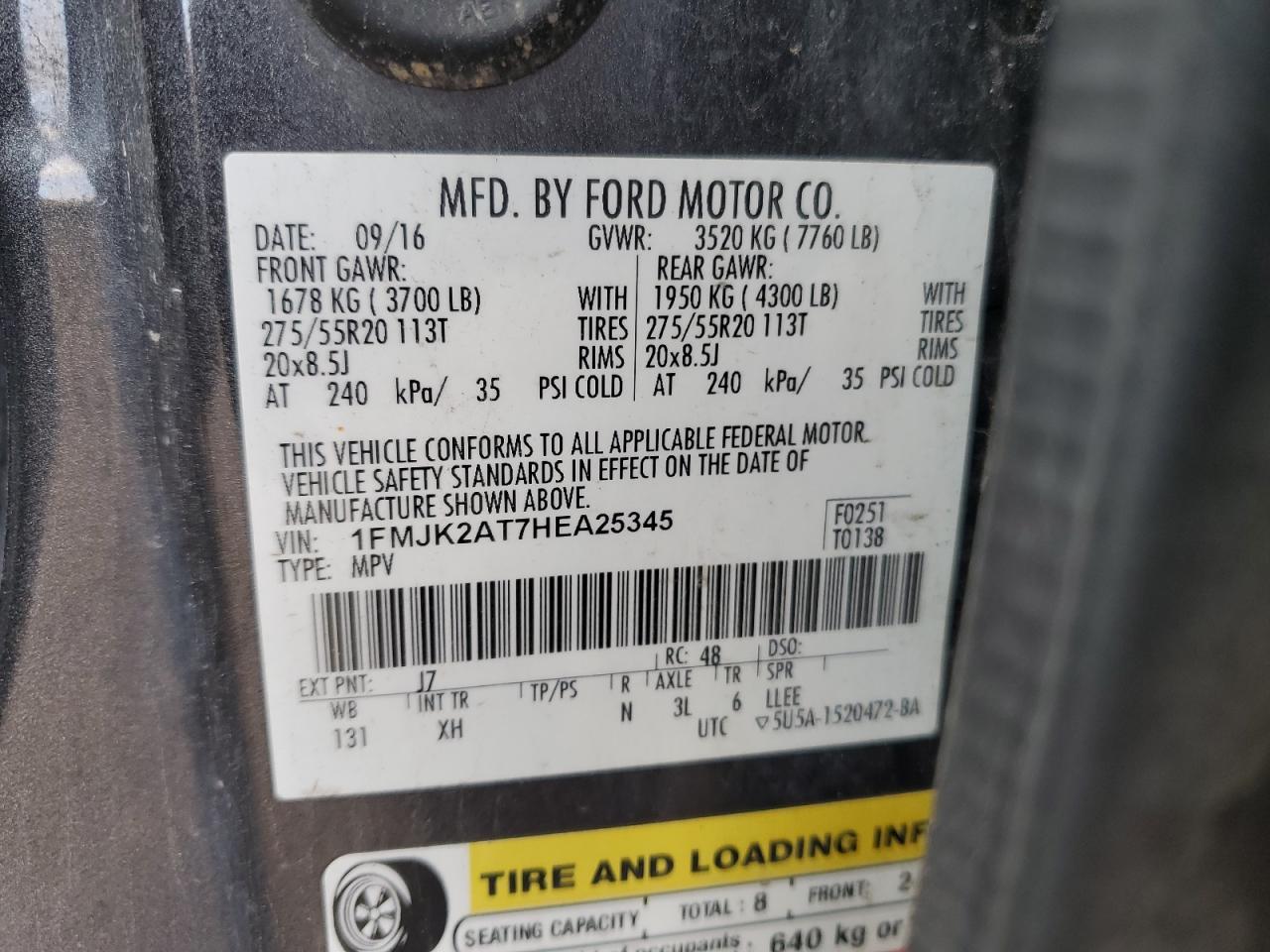 2017 Ford Expedition el Limited