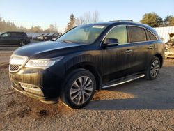 Salvage cars for sale from Copart Bowmanville, ON: 2015 Acura MDX Technology