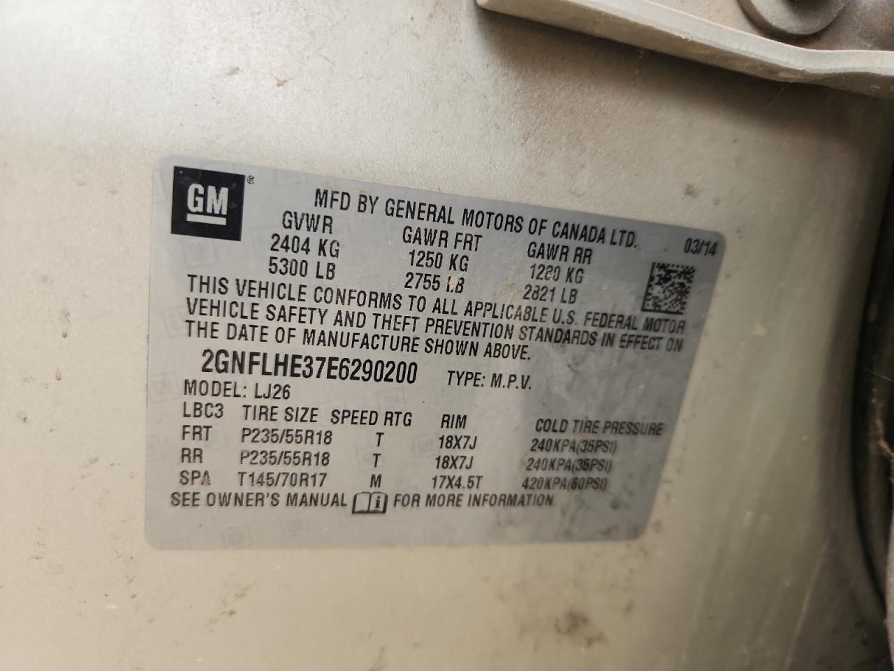 2014 Chevrolet Equinox ltz