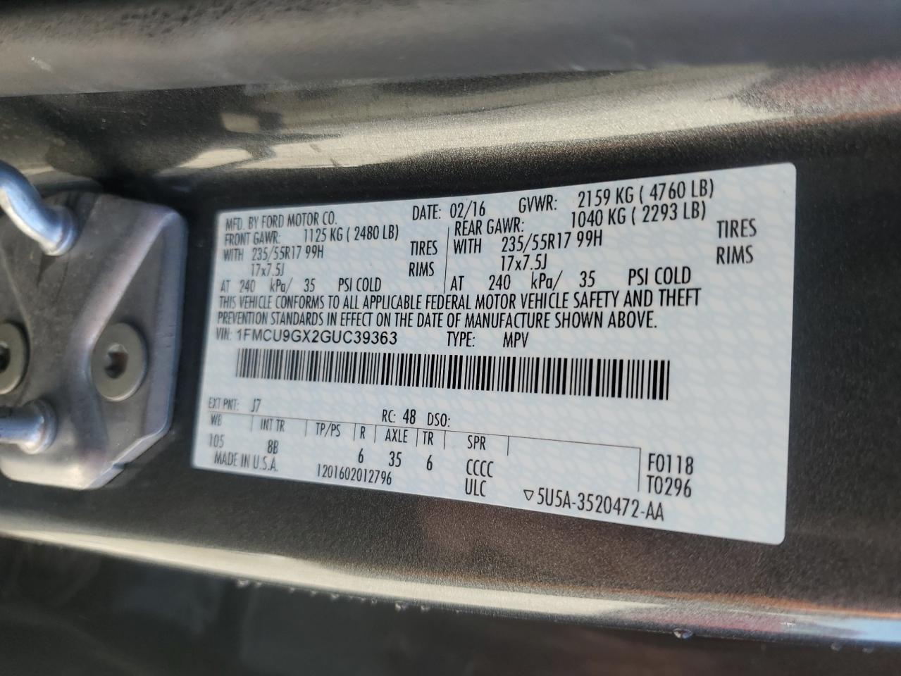 2016 Ford Escape se