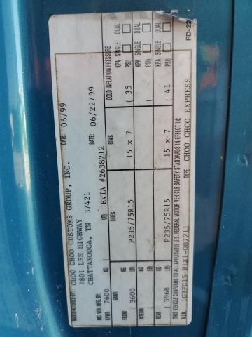 1999 Chevrolet Express G1500