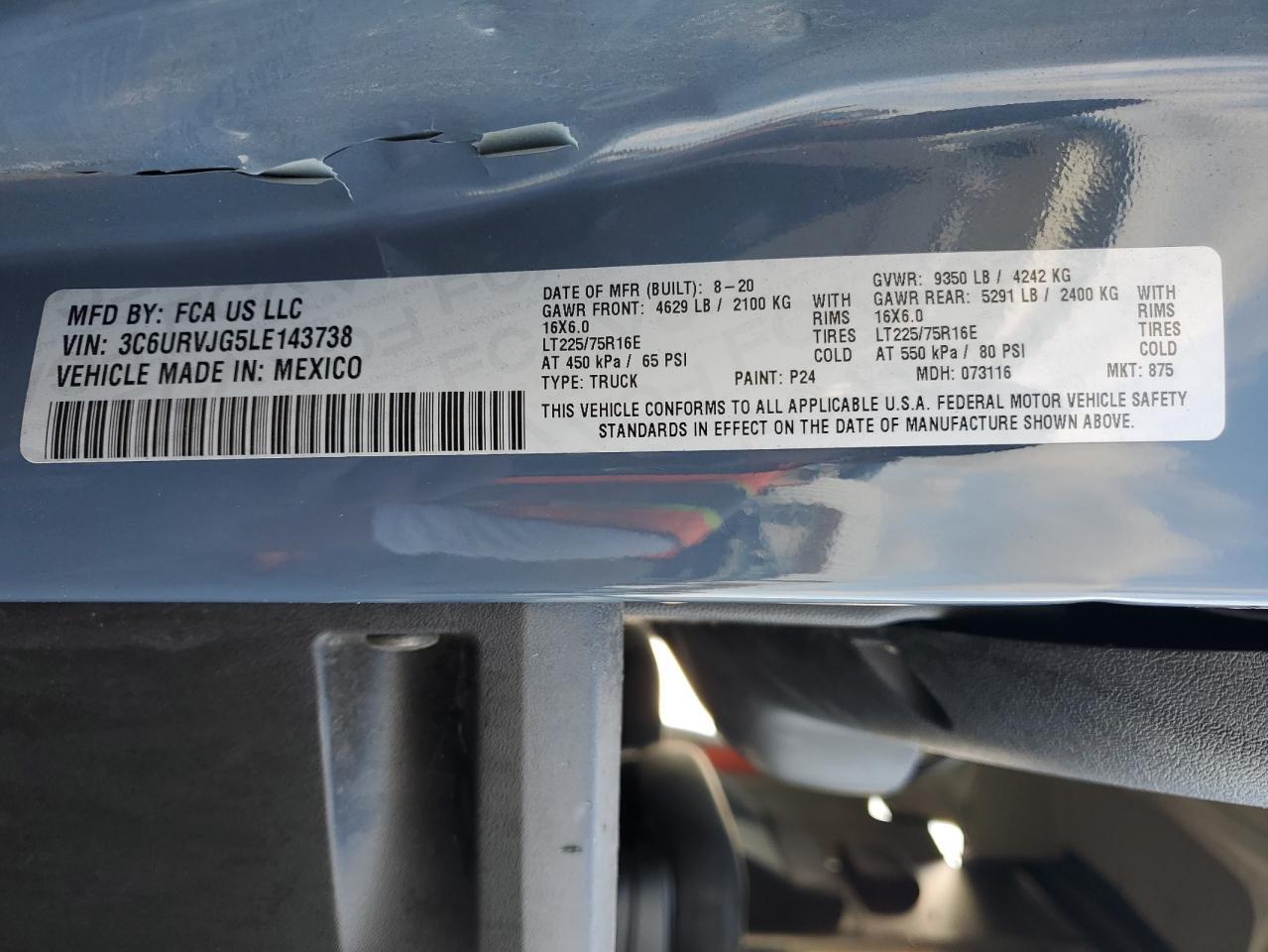 2020 Dodge RAM Promaster 3500 3500 High