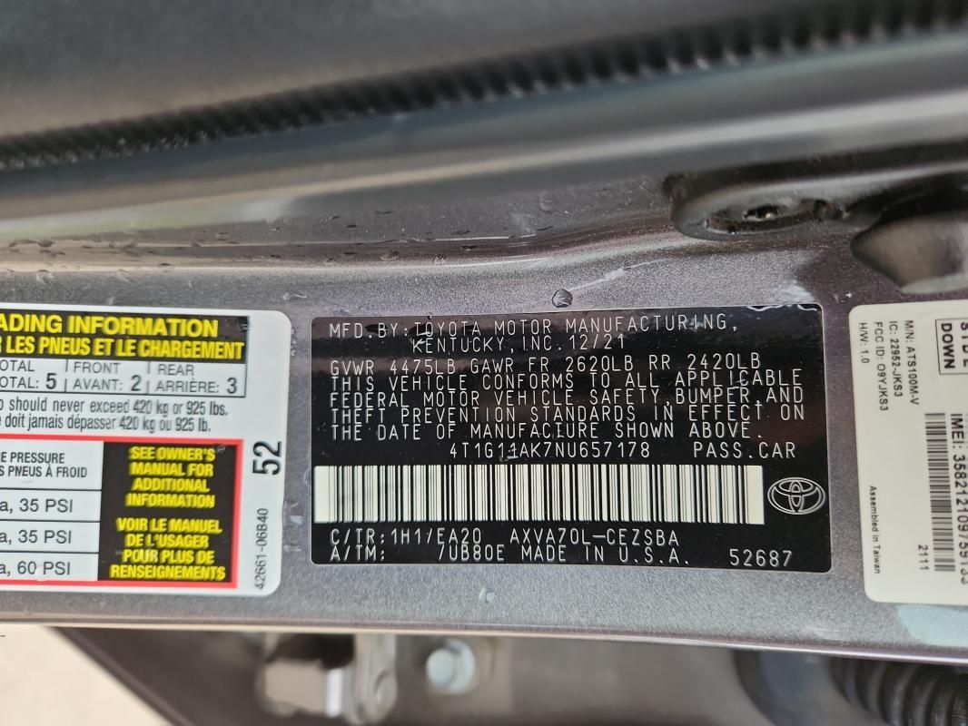 2022 Toyota Camry se