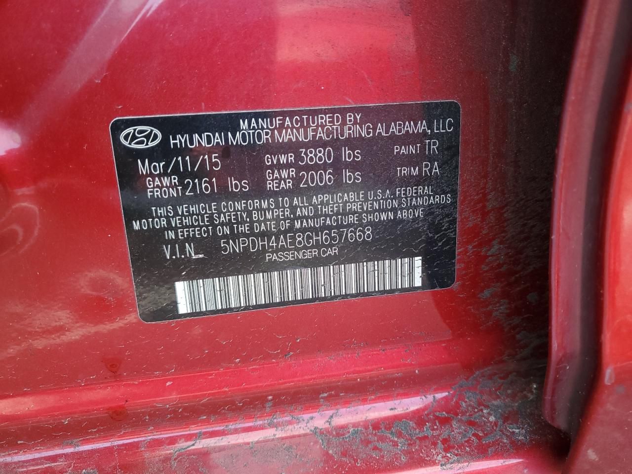 2016 Hyundai Elantra se