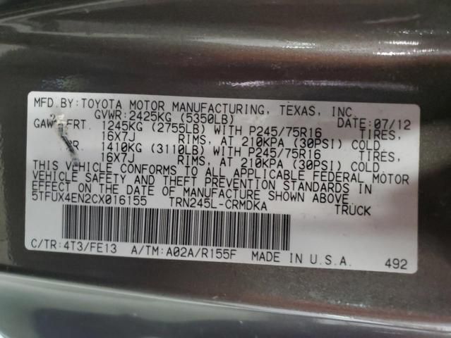 2012 Toyota Tacoma Access Cab