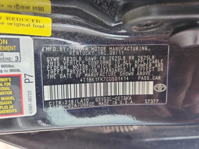 2012 Toyota Camry se