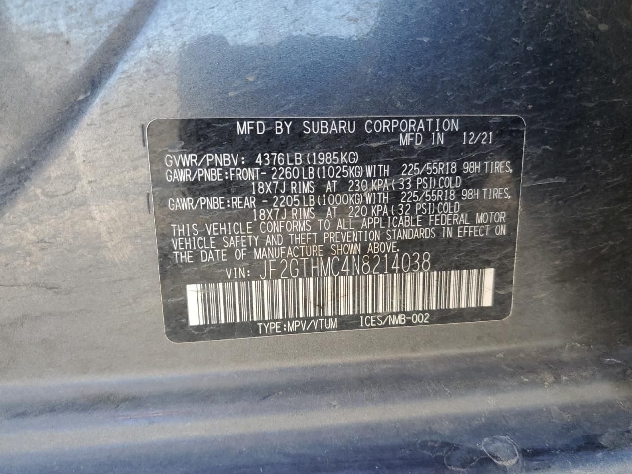 2022 Subaru Crosstrek Limited