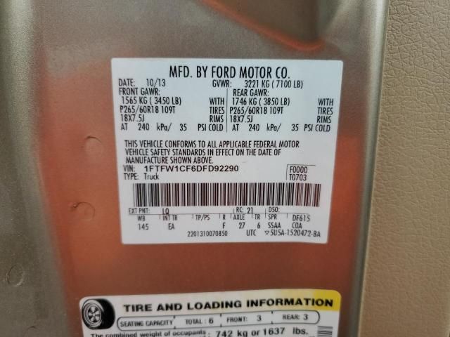 2013 Ford F150 Supercrew
