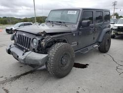 Jeep salvage cars for sale: 2017 Jeep Wrangler Unlimited Sport