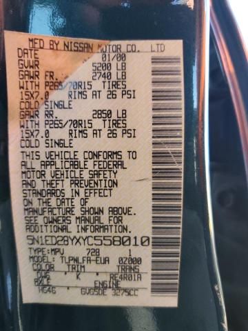 2000 Nissan Xterra xe