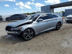 Honda salvage cars for sale: 2018 Honda Accord Sport