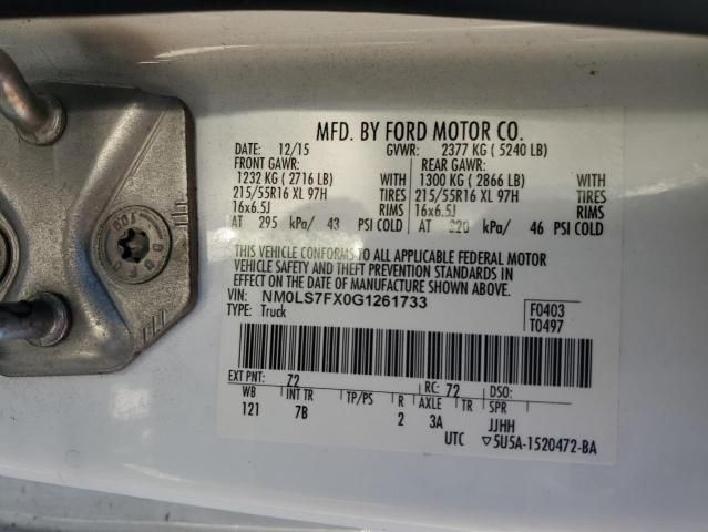 2016 Ford Transit Connect XLT