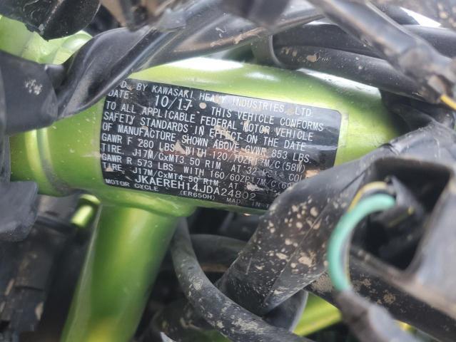 2018 Kawasaki ER650 H