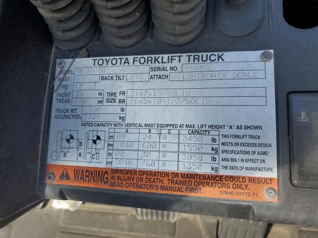 2015 Toyota Forklift