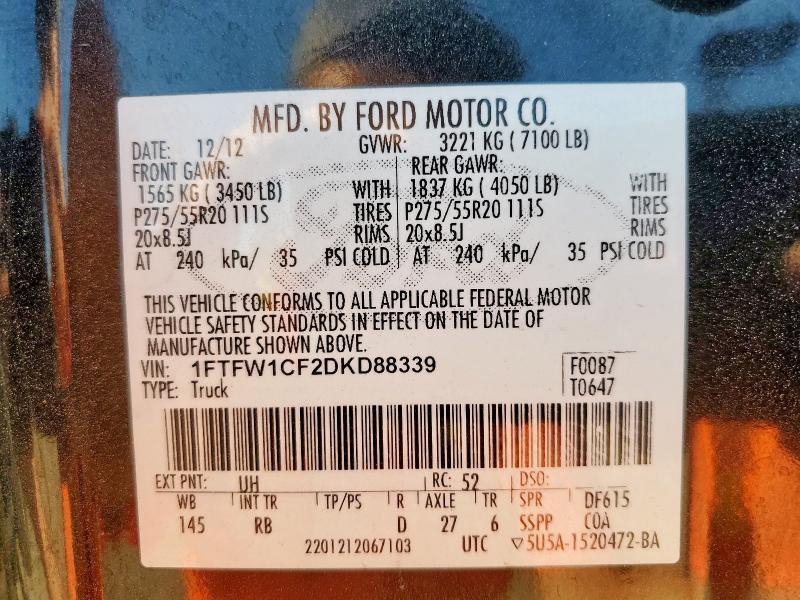 2013 Ford F150 Supercrew