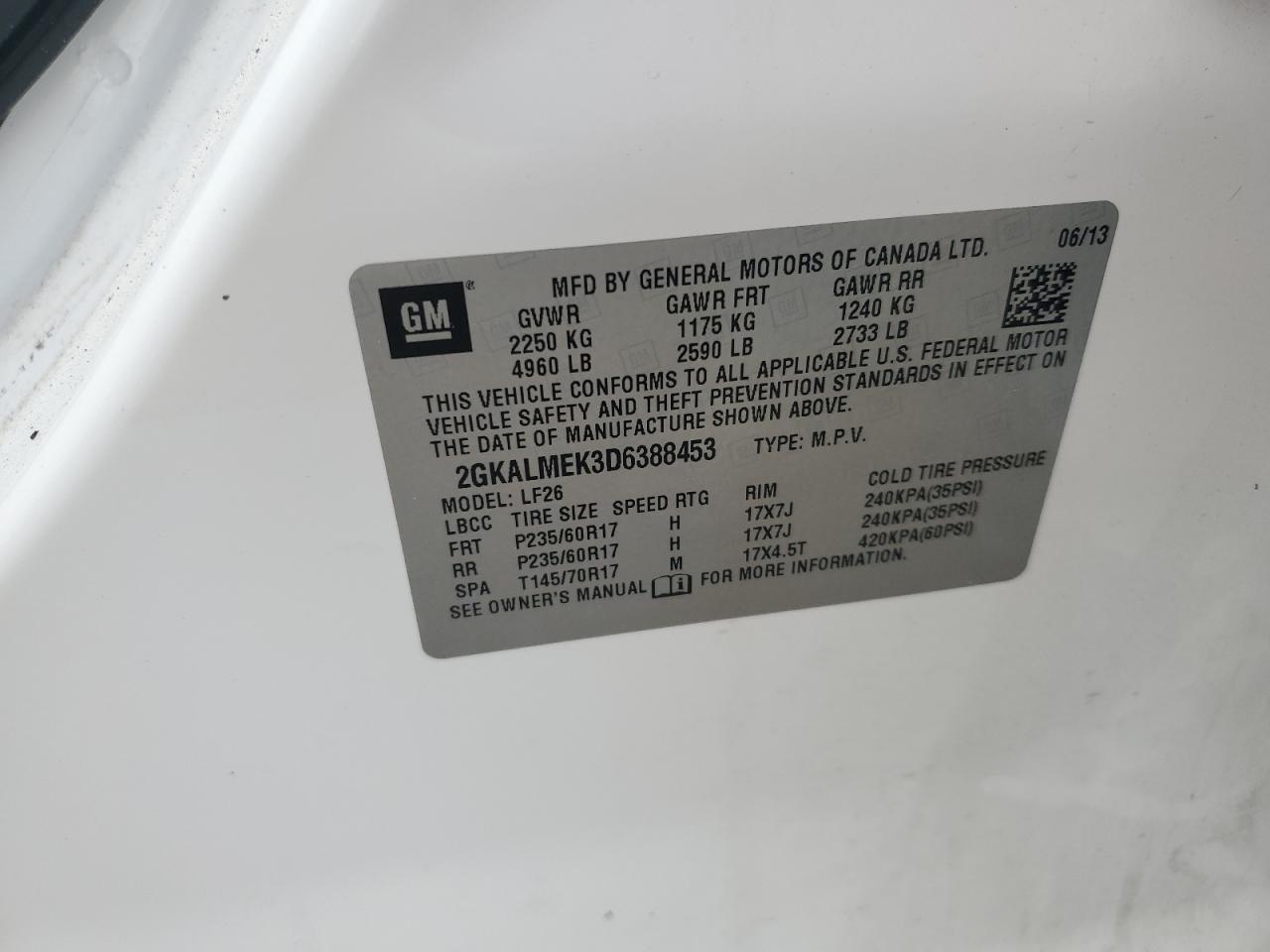 2013 GMC Terrain sle