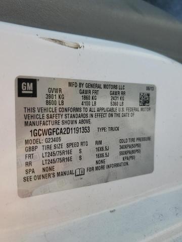 2013 Chev Express G2500