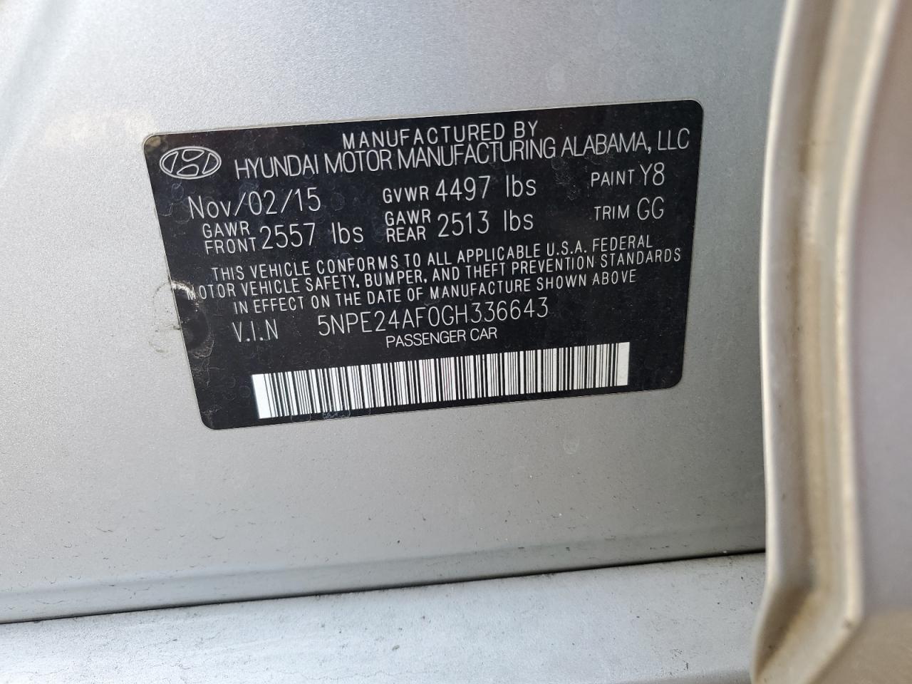 2016 Hyundai Sonata se