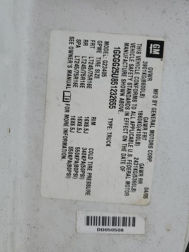 2005 Chev Rolet Express Delivery Van