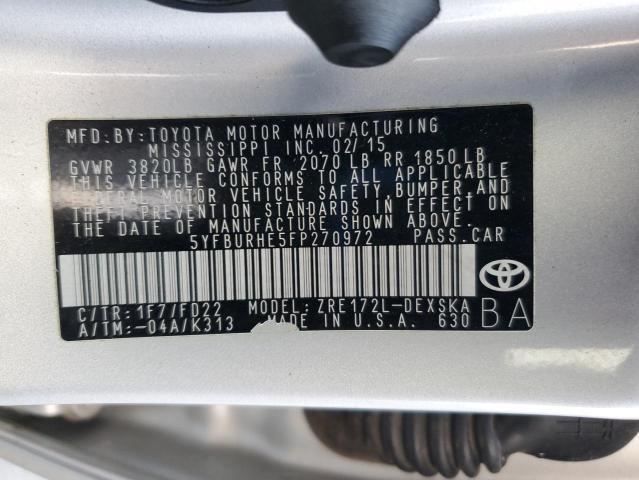 2015 Toyota Corolla l