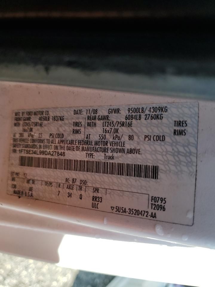 2009 Ford E350 Delivery Van