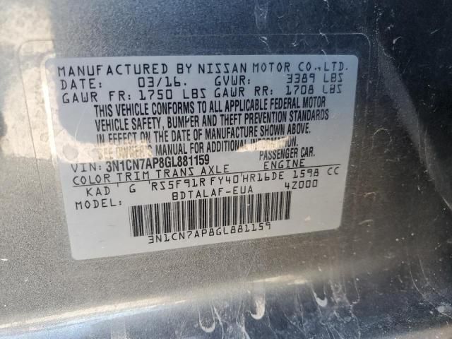 2016 Nissan Versa S