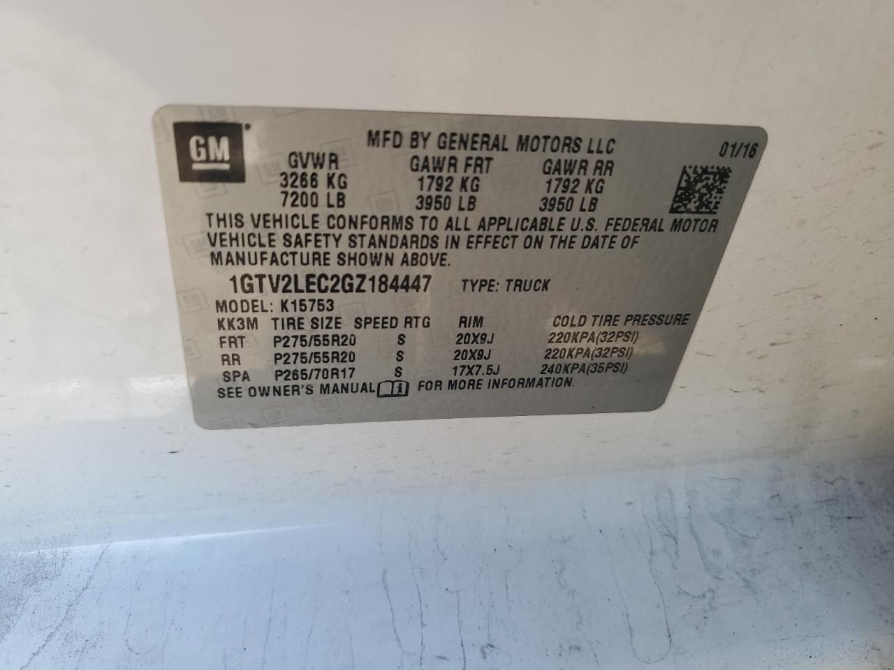 2016 GMC Sierra K1500