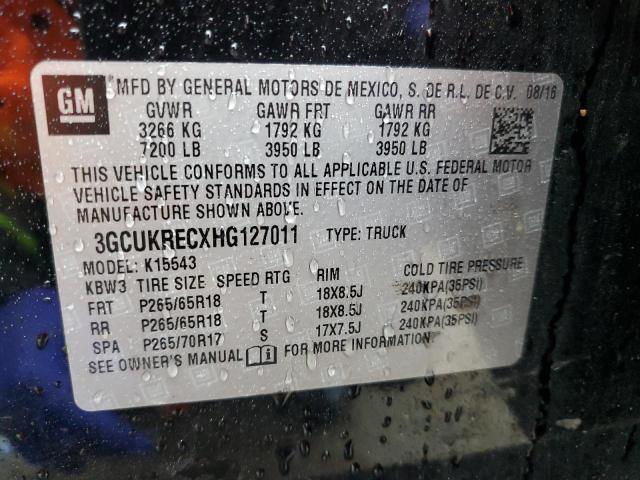 2017 Chevrolet Silverado K1500 lt