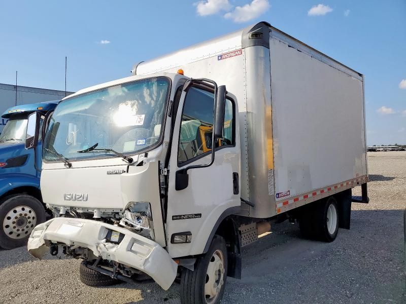 Salvage trucks for sale at Houston, TX auction: 2024 Isuzu NPR HD