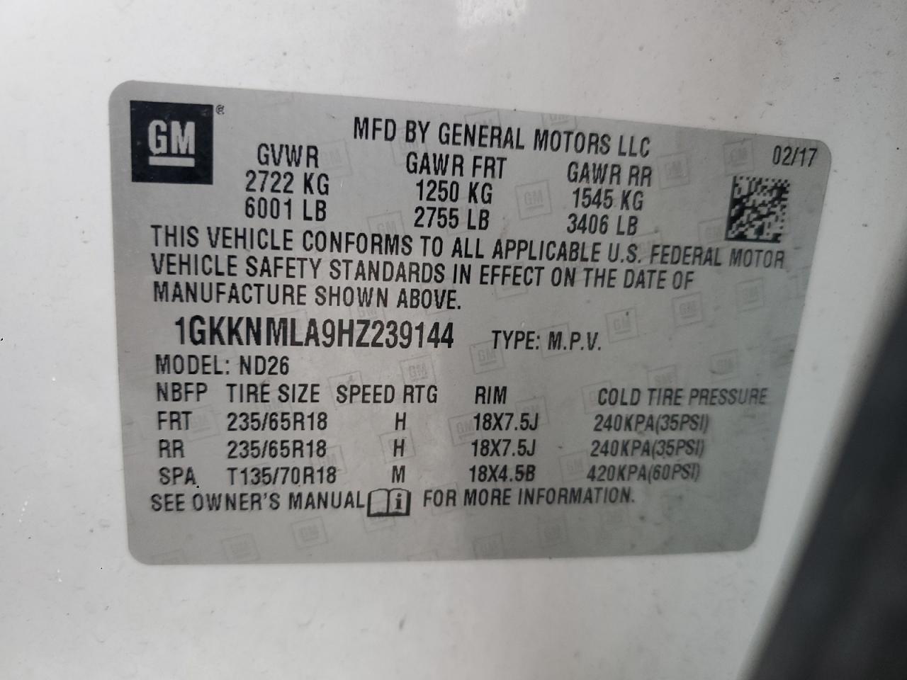 2017 GMC Acadia Slt-1