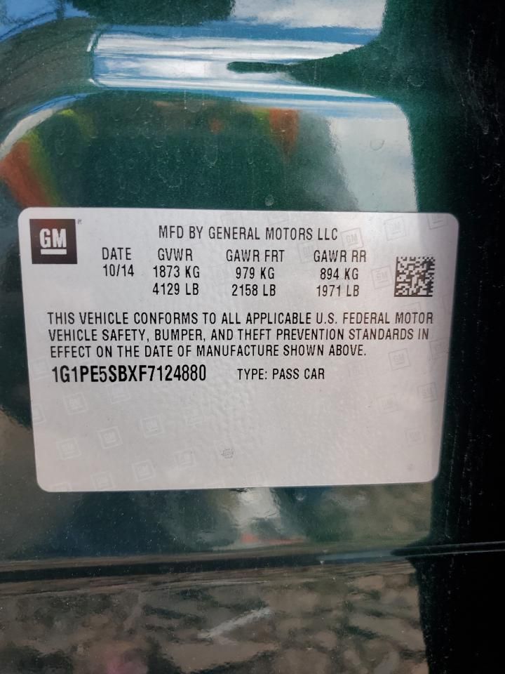 2015 Chevrolet Cruze lt