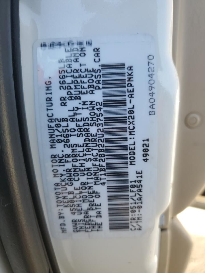 2002 Toyota Avalon xl