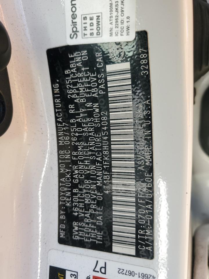 2017 Toyota Camry le
