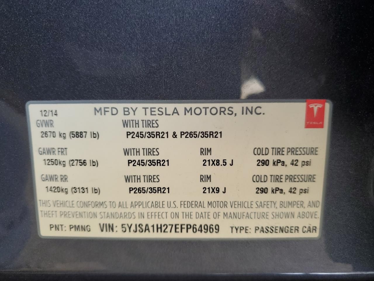 2014 Tesla Model s