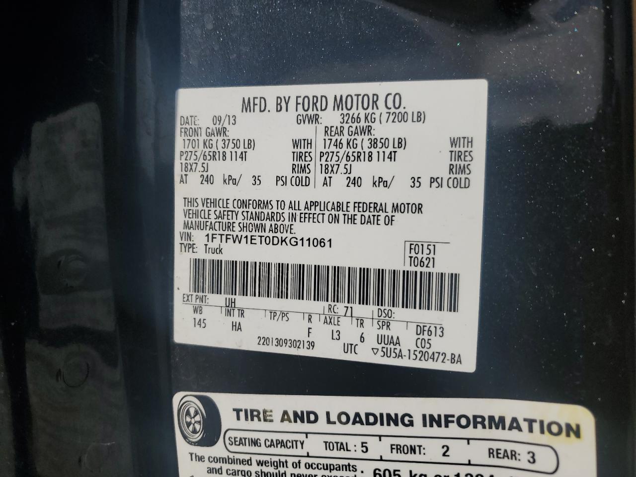 2013 Ford F150 Supercrew