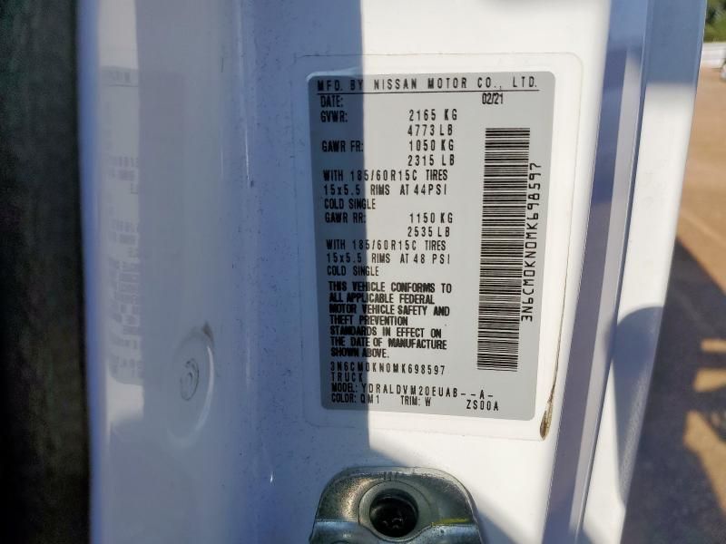 2021 Nissan NV200 2.5S
