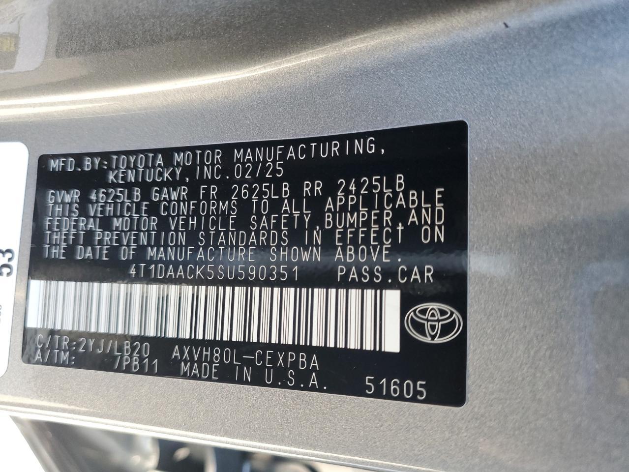 2025 Toyota Camry xse