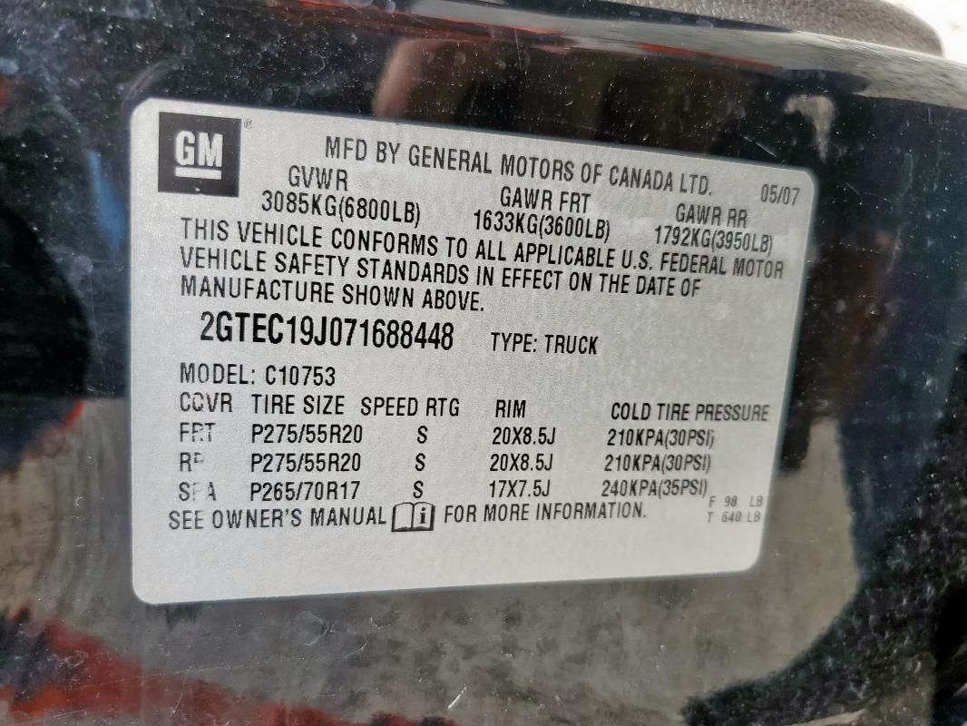 2007 GMC New Sierra C1500